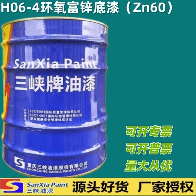 重庆三峡牌H06-4环氧富锌底漆防锈漆钢结构底漆防腐漆