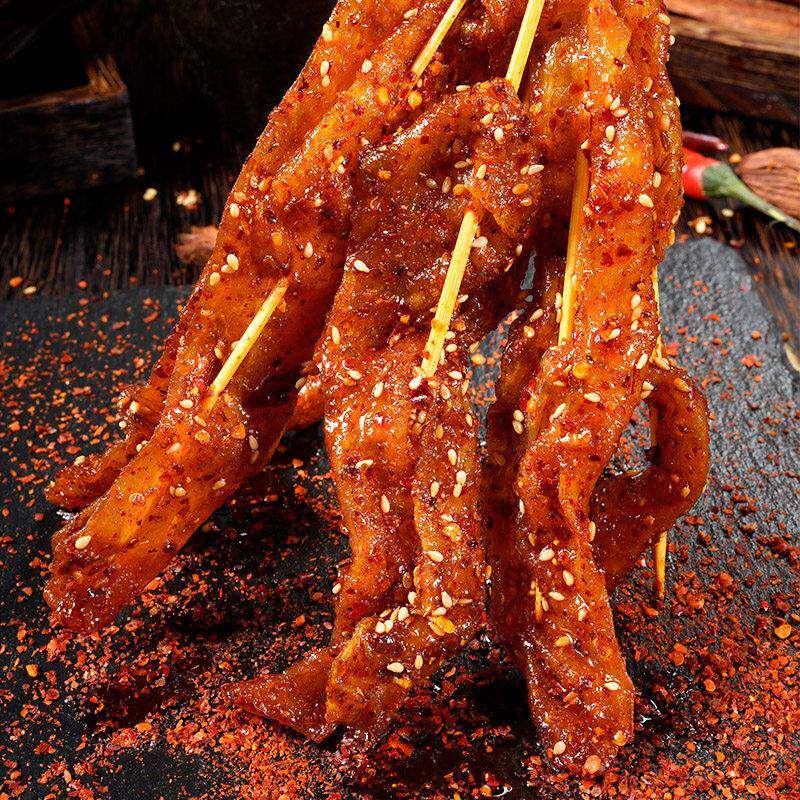 速发现货思乡山老式大撸串辣条豆制品零食童年回忆8090解馋怀旧麻