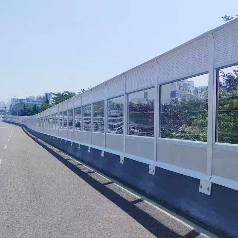 道路高架桥隔音屏工厂社区学校吸声降噪隔离墙空调室外机工厂音障
