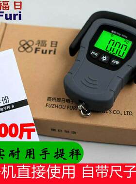 福日快递可携式手提电子秤精准家用小型高精度商用称重弹簧称鱼器