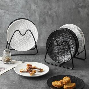 陶瓷吐骨碟收纳层架家用骨头碟餐桌垃圾渣盘桌面盘碟蛋糕餐盘小吃