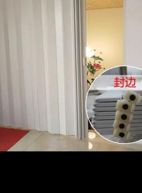 居家PVC宜折叠门推门拉商铺开放式厨房卫生间居UEY门隐形隔断门