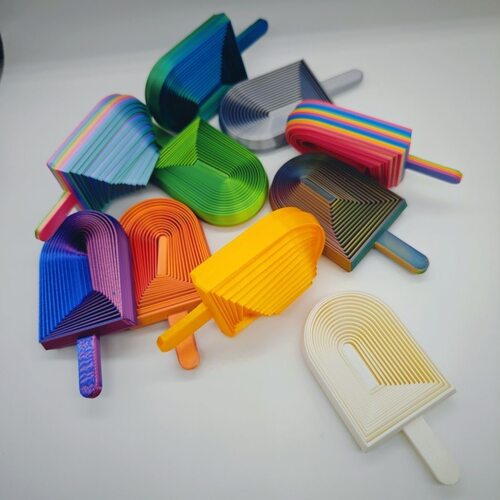 办公室打印雪糕玩具3D模型摆件