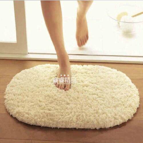 oval water absorption carpet bathroom floor mat foot pad地毯