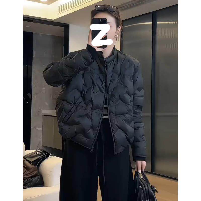 欧洲站棉服女减龄2025年冬季大码胖MM百搭韩版轻薄宽松洋气外套潮