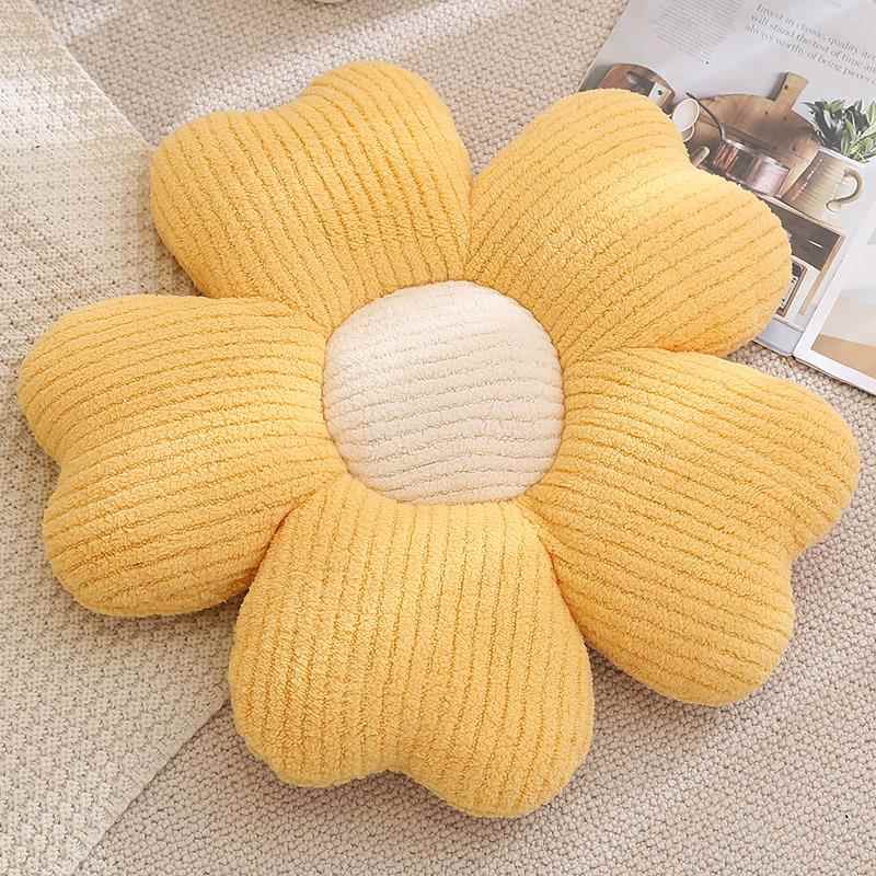 正品抱ins风窗向日葵枕沙发客厅花朵飘靠垫花瓣靠背床现代轻奢头图片