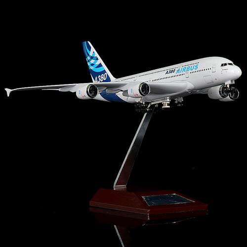 30厘米合金仿真飞机模型带轮空客a380原厂型航空客机航模摆件礼物