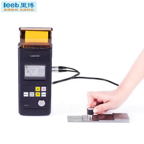 打印一体超声波测厚仪342厚度仪钢板玻璃塑料厚度测量仪