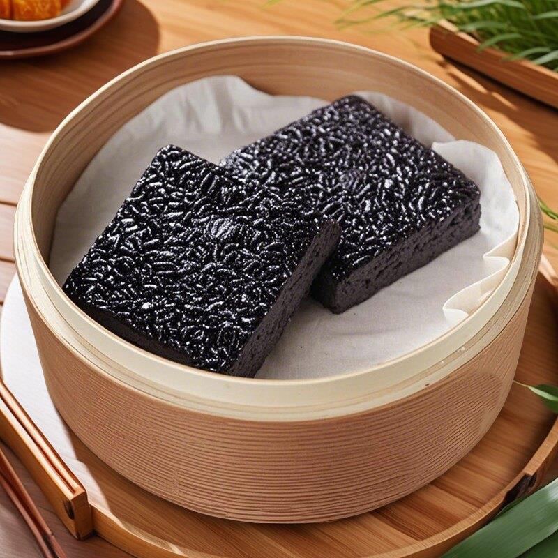 粮觅乌饭糕乌米糕宁波特产糯米糍粑早餐半成品乌饭黑米糕加热即食