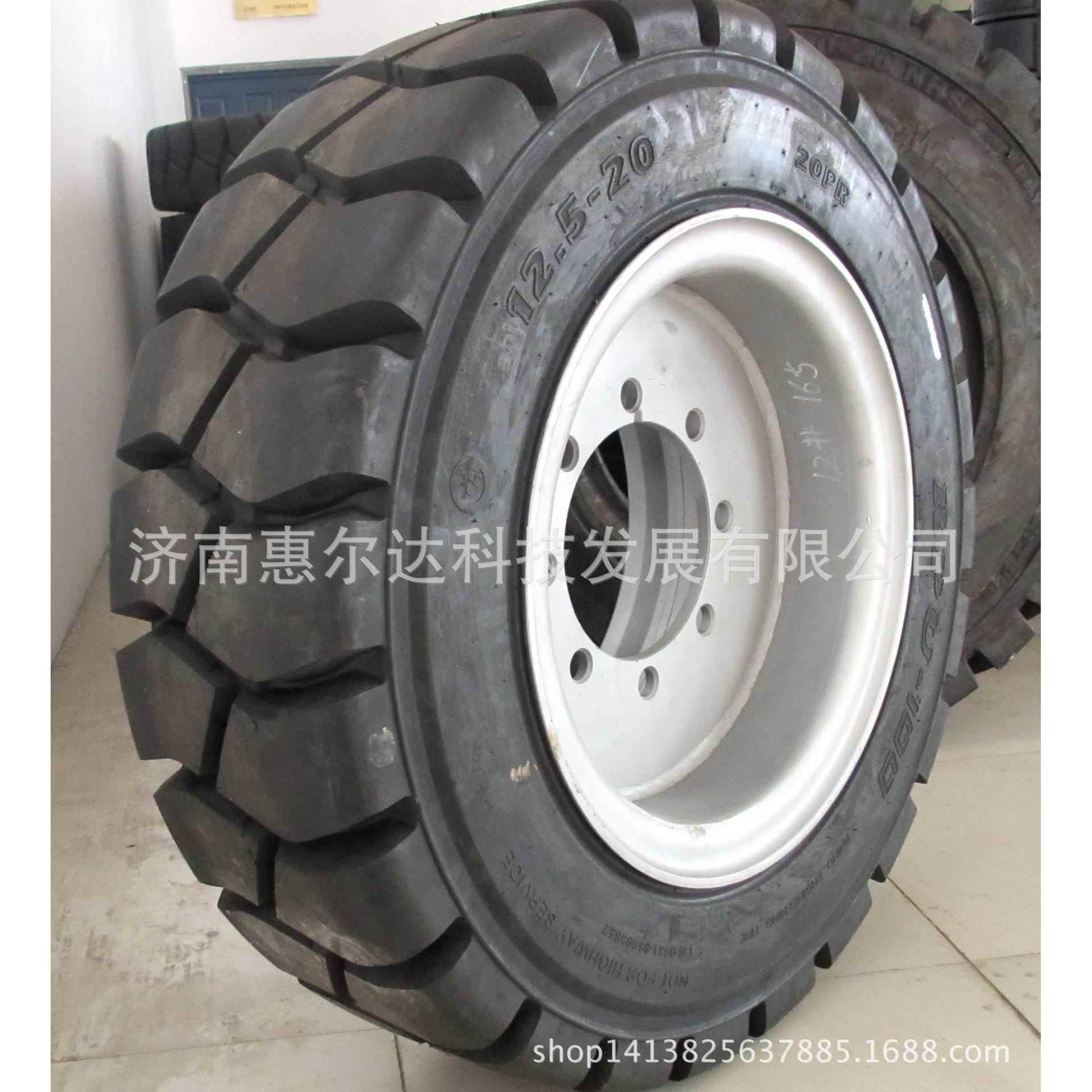 常州科试防爆胶轮车 填充轮胎 12..00-24 聚氨酯实心填充轮胎