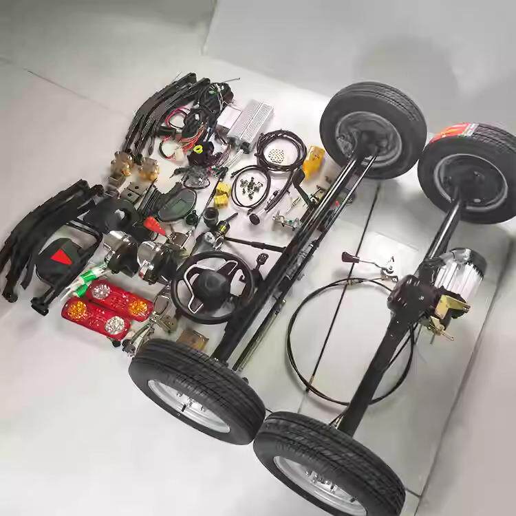 电动四轮车改装配件大全观光车整车配件改装房车街景移动餐车底盘