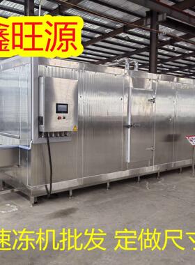 猪大肠隧道式速冻机冷风冷却设备鱿鱼海鲜鸡肉鸡翅尖翅中速冻机