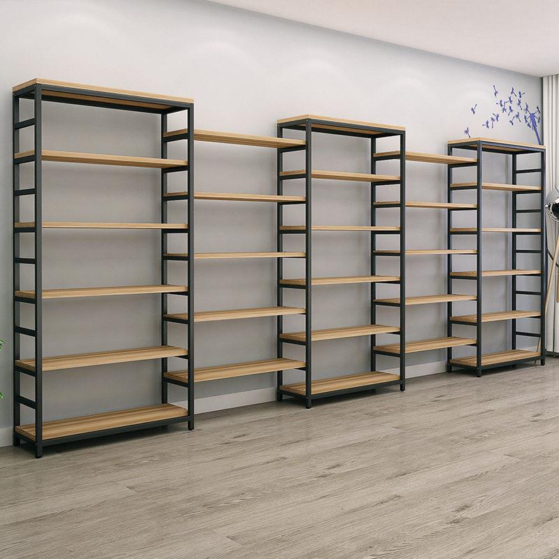 组合钢木展示架超市便利店货架置物架多层储物架简易样品展架出口