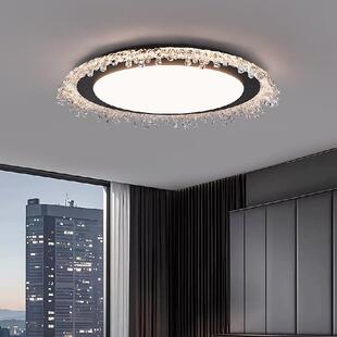 高级感卧室灯2025新款 轻奢大气浪漫主卧灯房间水晶护眼吸顶灯 法式