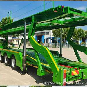 跨境轿运车8-12位小轿车运输多功能螳螂臂集装箱轿运拖车
