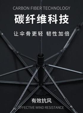 136克超轻胶加大伞碳36320纤铅笔伞100cm黑防太阳晴雨晒伞两用遮
