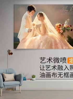 合金金相框定制婚纱照片墙组合画铝挂墙洗照片打印加放大尺寸挂画