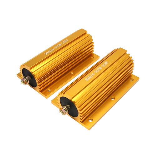 RXG24-300W大功率黄金铝壳电阻器放电预充电阻0.1欧2R3456789负载