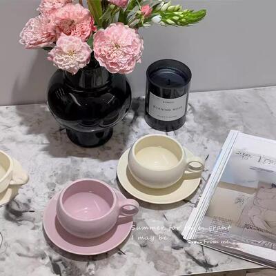 270ml spherical flower cup plate afternoon tea tableware