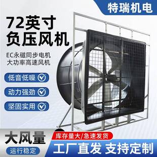 72英寸负压风机永磁无刷电机风量大风力强劲合金扇叶设备降温