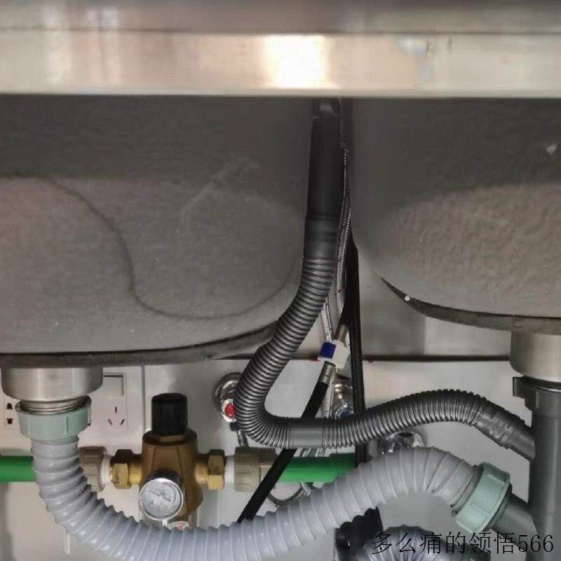 厨房洗菜盆双头延长排水管双水槽下水钢丝管垃圾处理器三通加长.