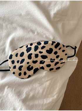 shamelessbaby性感小野猫～ 双面真丝眼罩 睡眠遮光眼罩 豹纹