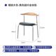 不锈钢餐椅椅子靠背办公椅中古家用久坐简约椅实木餐厅北欧餐桌