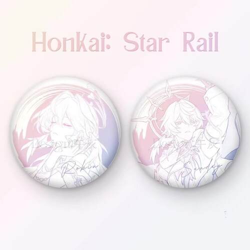 崩坏星穹铁道星期日知更鸟75mm白瓷吧唧徽章同人谷子马口铁礼物
