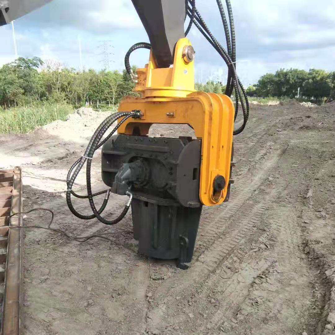 高频液泥压振动打护桩锤水速KZQ桩静力压桩振动锤高公路栏打桩机