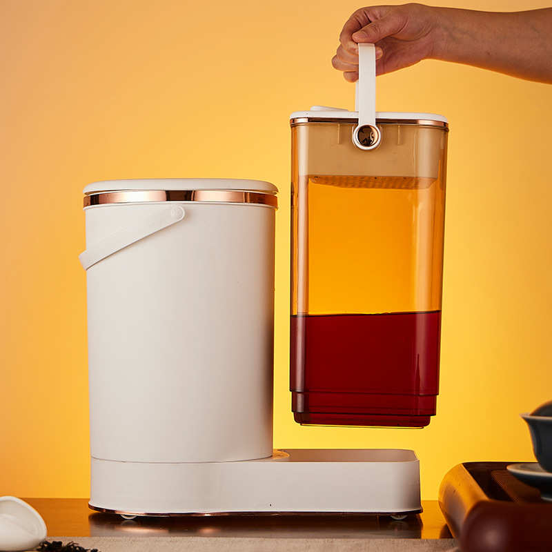 茶水桶茶渣桶茶台废水桶干湿分离过滤垃圾桶手提收纳桶带盖密封桶