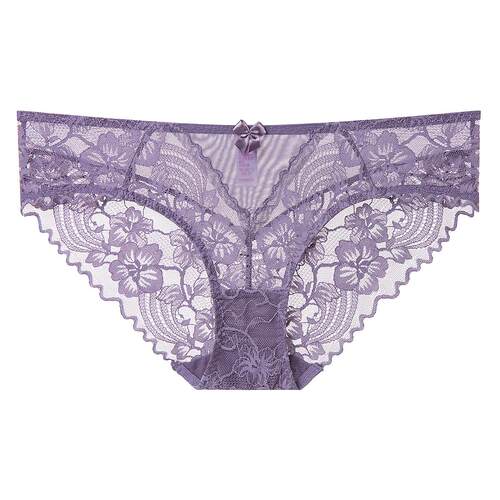 Lace plus size underwear for women, thin, breathable, non