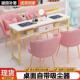 轻奢大功985率吸尘美甲桌椅套单装 人网红经济双型金色美甲台器沙