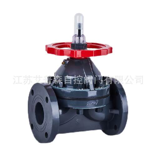 UPVC塑料手动酸碱腐蚀化工污水工业衬胶法兰隔膜阀G41F-10S