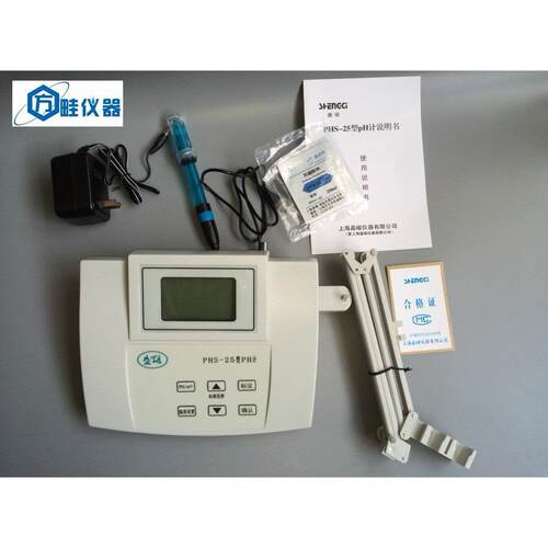 上海晶磁（盛磁)PHS-25台式酸度计/台式PH计/数显PH计 QS认证