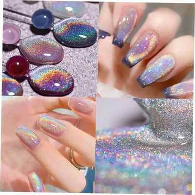 Shiny Gel Nail Polish Semi Permanent Varnishes Hybrid Reflec