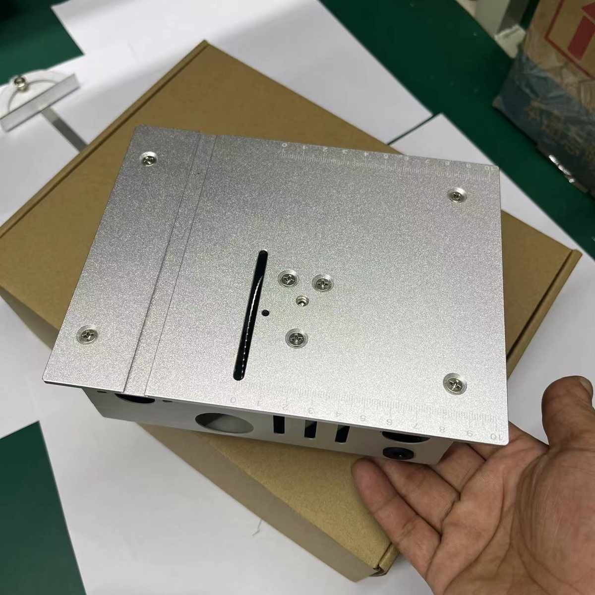 微型升降台锯迷你电锯小型家用台锯便携式木工推台锯多功能切割机