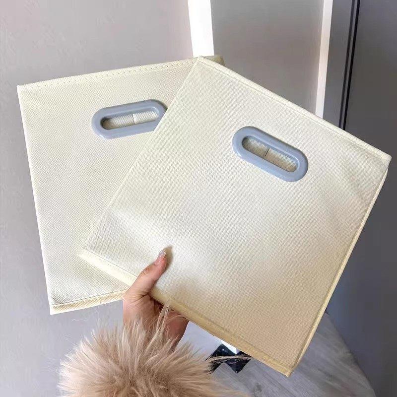 可伸缩折叠收纳箱家用学生宿舍可折叠书箱整理箱储物箱布艺收纳盒