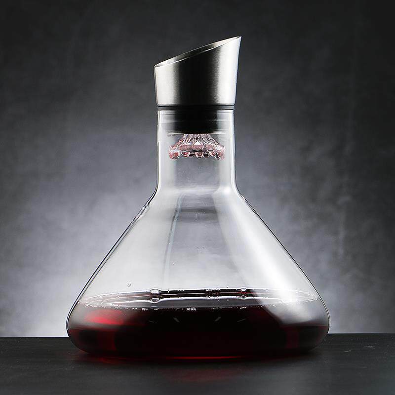 正品欧式家个性 水晶玻酒壶葡萄酒过滤快速醒酒器红酒分 酒器套璃