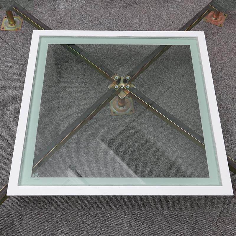 钢化玻璃架空活动防静电地板学校洁净室无尘车间机房监控室等