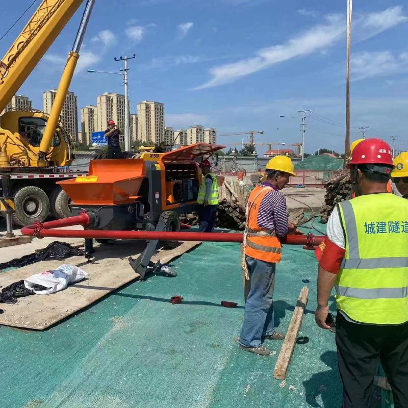 混凝土结输送次泵626细造石地泵二构小型二次构柱泵大骨料柴油