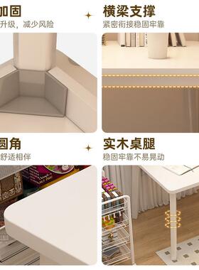 家台式电用脑桌易卧室办公dnz01543桌代简现约学习桌学生奶简油风