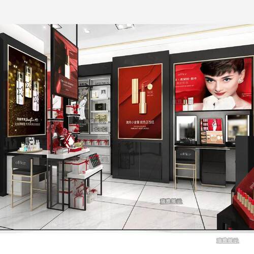 化妆品店展柜柜烤漆架货架美容院产品展示简约737子护肤示品展柜