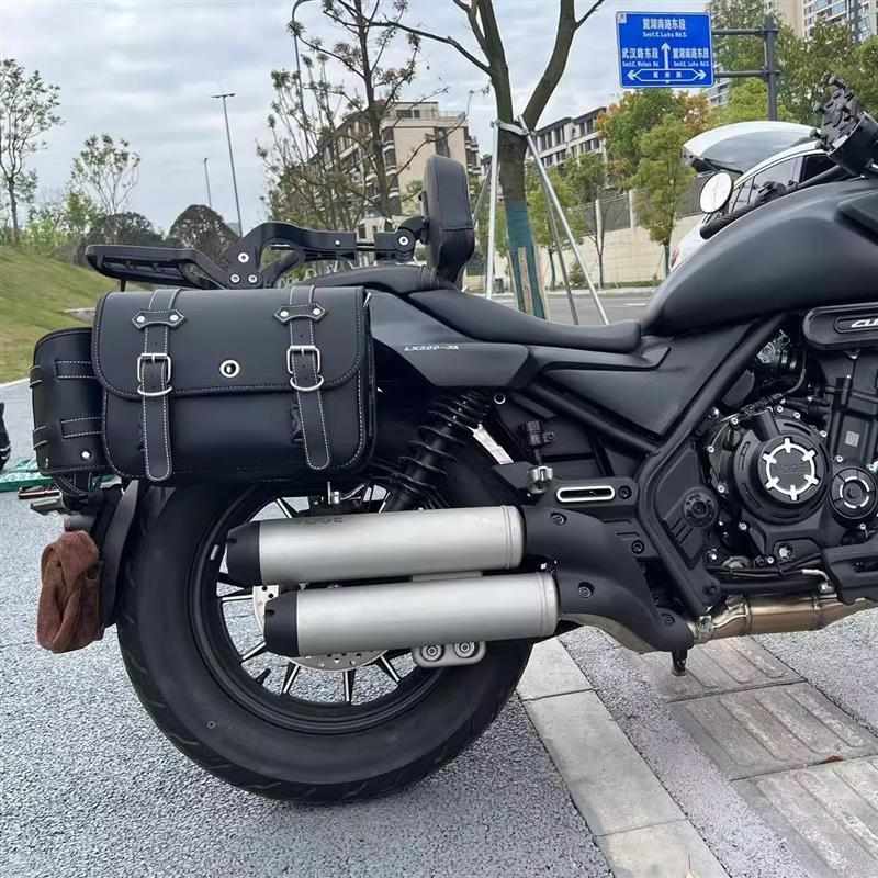 /适用于摩托车启典150GK/G1/G2边包GV300s防水帆布包带快拆架