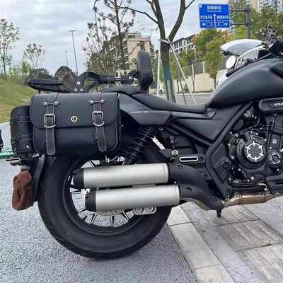 /适用于摩托车启典150GK/G1/G2边包GV300s防水帆布包带快拆架