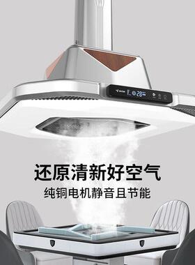 棋牌室空气净化吸烟灯外排商务超静音纯铜电机酒楼茶馆排烟麻将灯