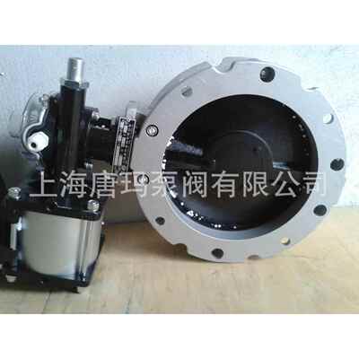 V2S400GBF上海唐玛NSN/AN动粉体蝴蝶阀，/气动气粉尘法兰蝶阀