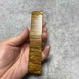 金丝楠木小叶桢楠阴沉镇尺镇纸精品满纹水波云彩纹文房收藏品