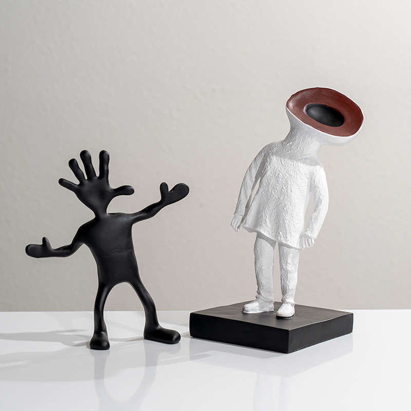 人物贝子样板间装饰品卡通艺卧室摆件现代摆设简约软房抽象儿童et