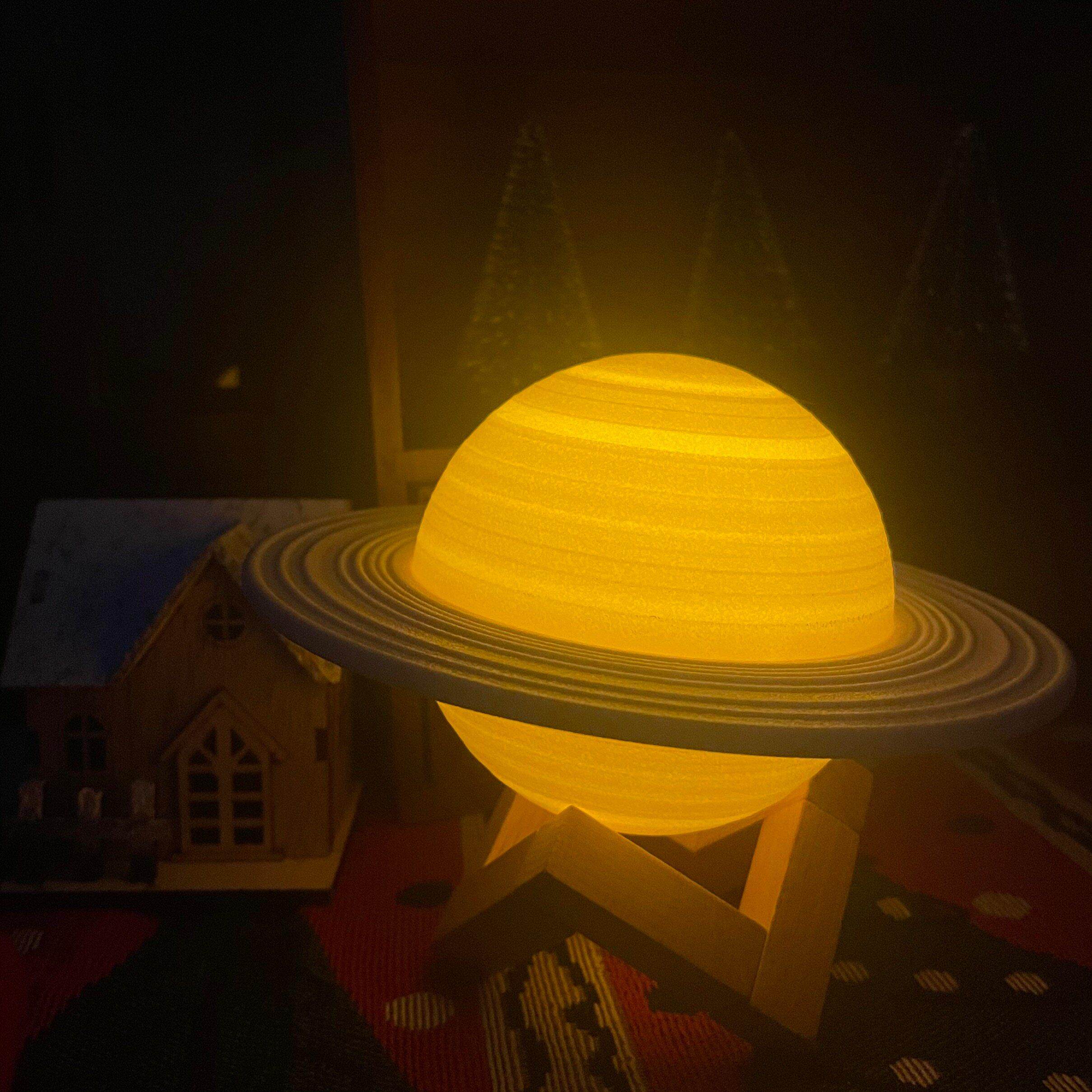 天空中的土星“治愈行星夜灯”作为生日和新年礼物送给男女朋友和
