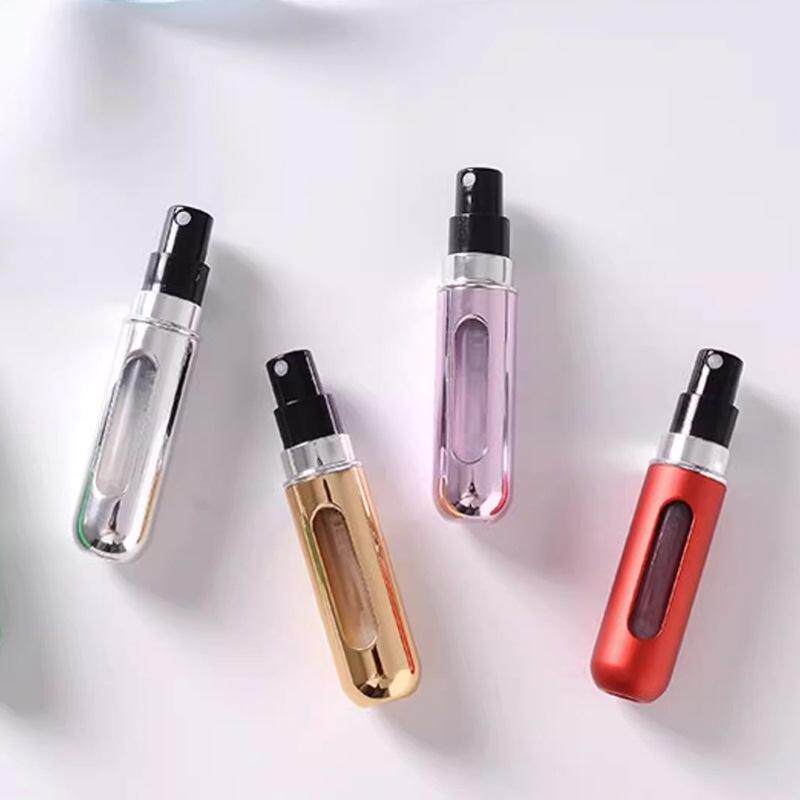 5ml perfume refillable spray bottle, self-pumping, bottom-fi